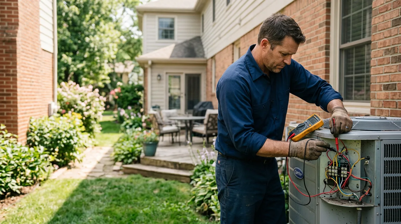 HVAC technician working near Millsap, TX